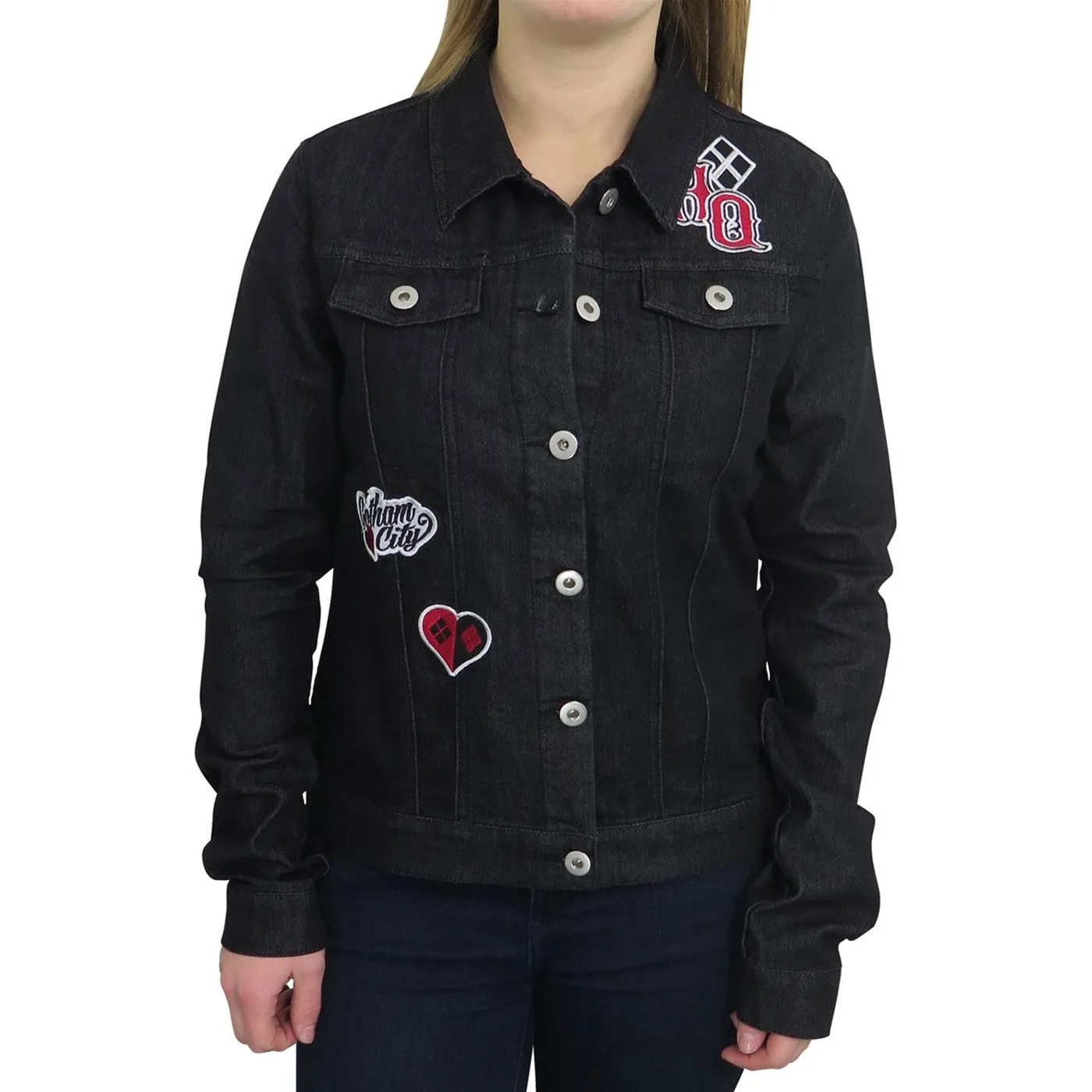 Harley Quinn Animated Women's Denim Jacket