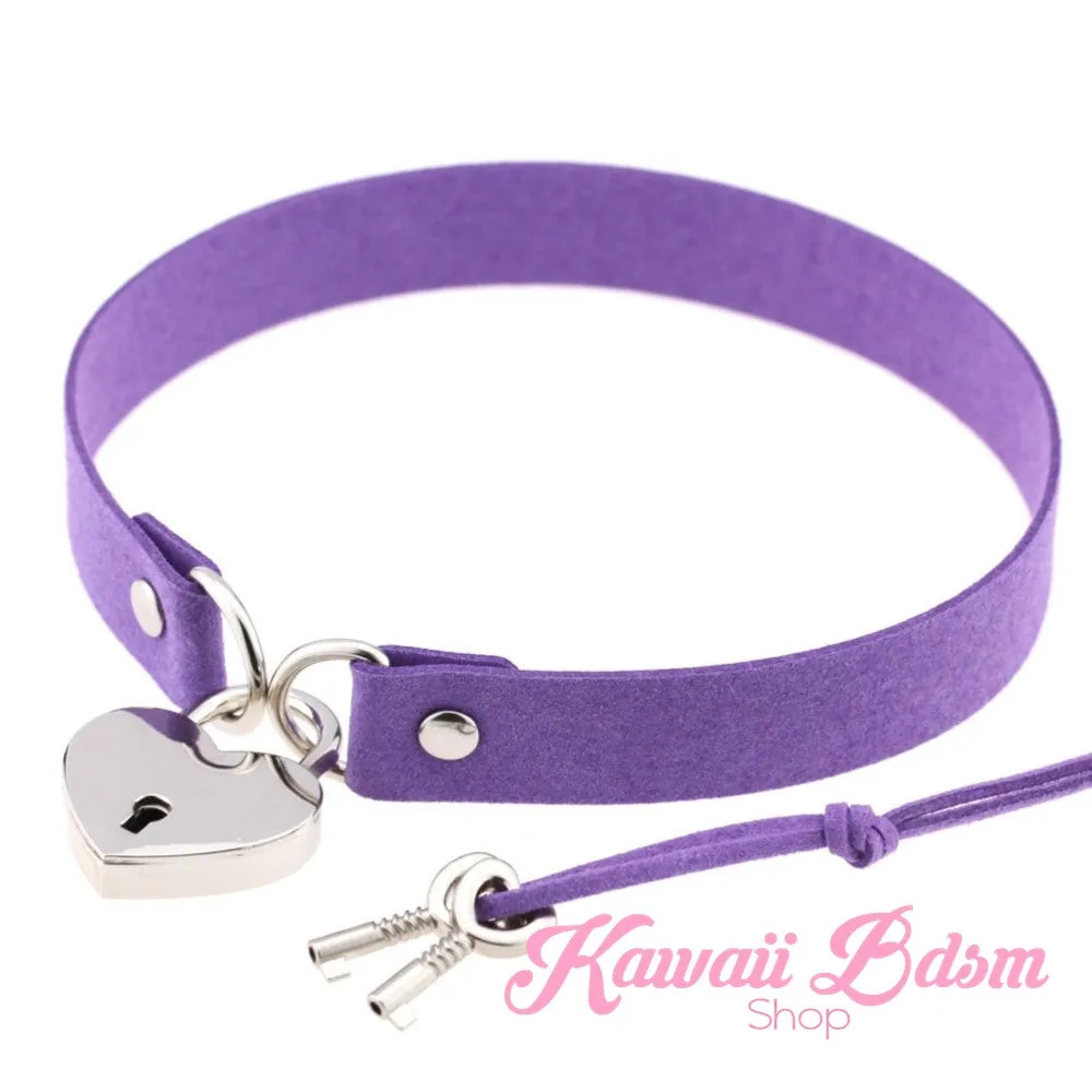 Heart Padlock Day collar