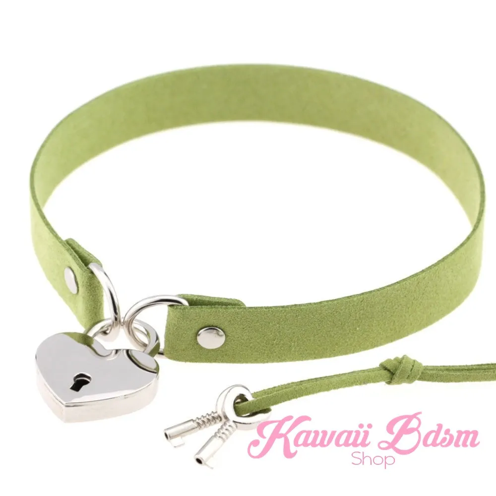 Heart Padlock Day collar