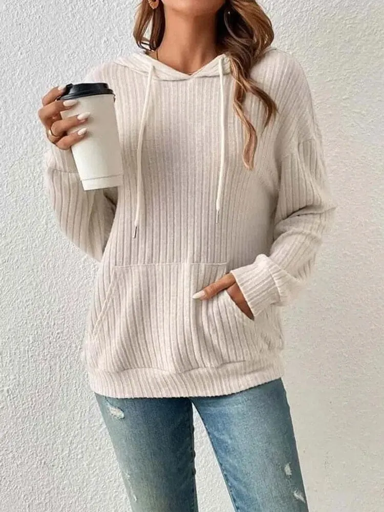 Hooded Knitted Sweater for Women - Cozy, Stylish & Versatile - Autumn/Winter Fashion