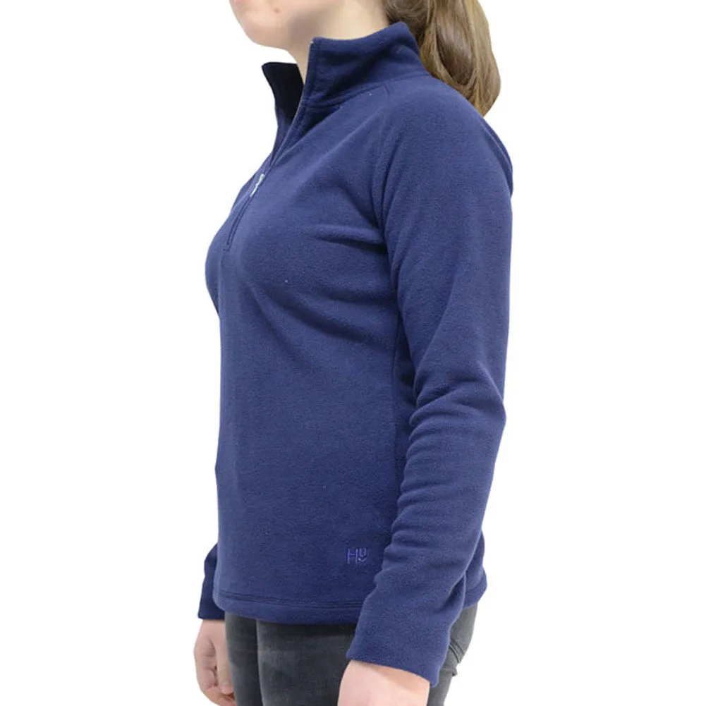 HY Fashion Ladies Basic Navy Fleece