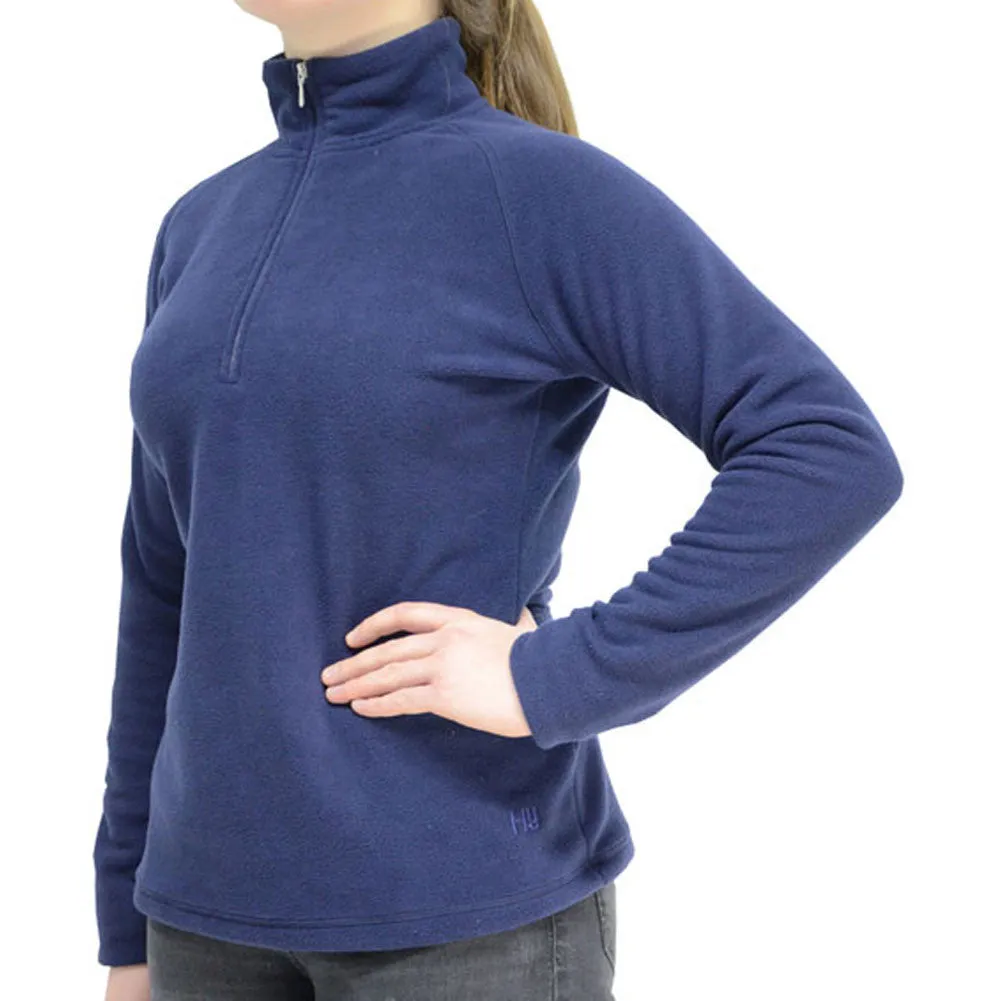 HY Fashion Ladies Basic Navy Fleece