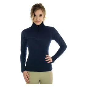 HY Fashion Ladies Basic Navy Fleece