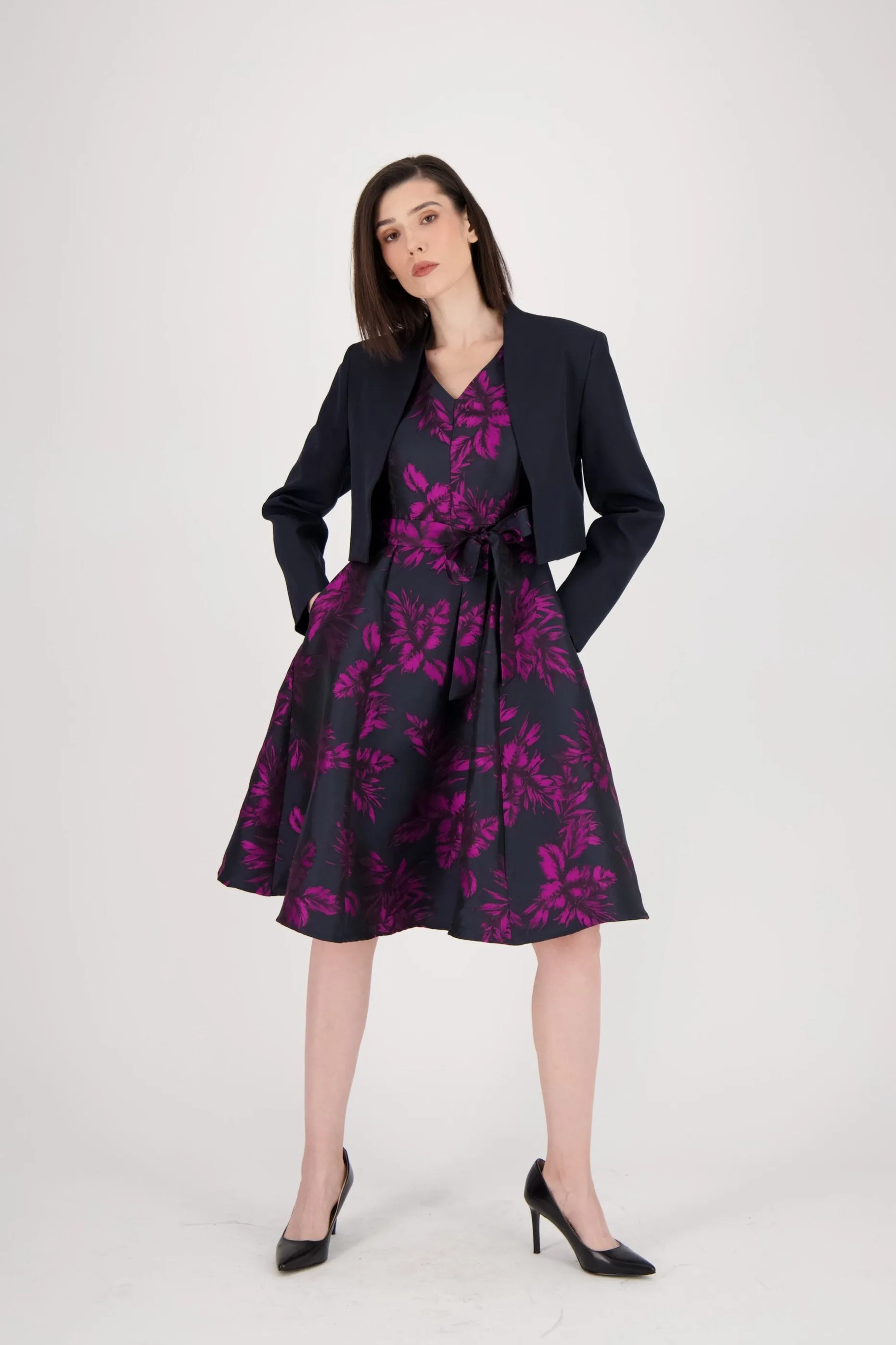 Jacquard A Line Dress