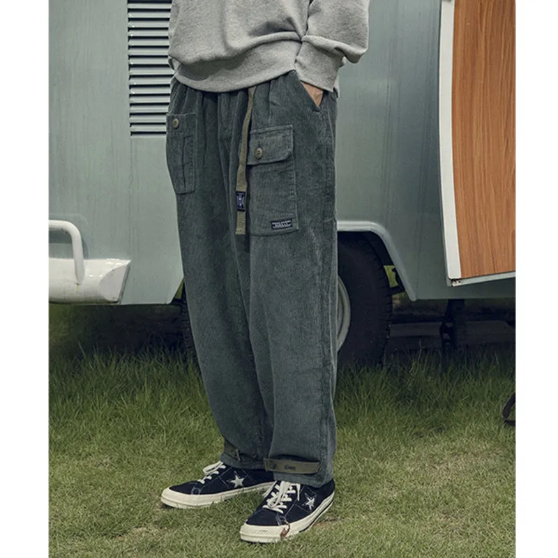 Japanese Retro Corduroy Pants