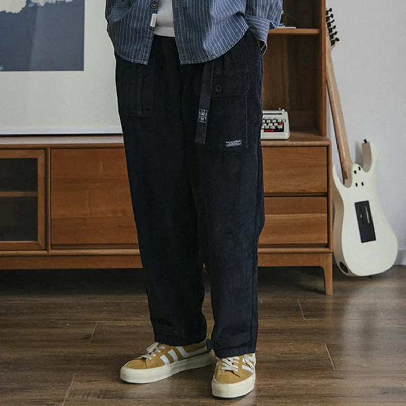 Japanese Retro Corduroy Pants