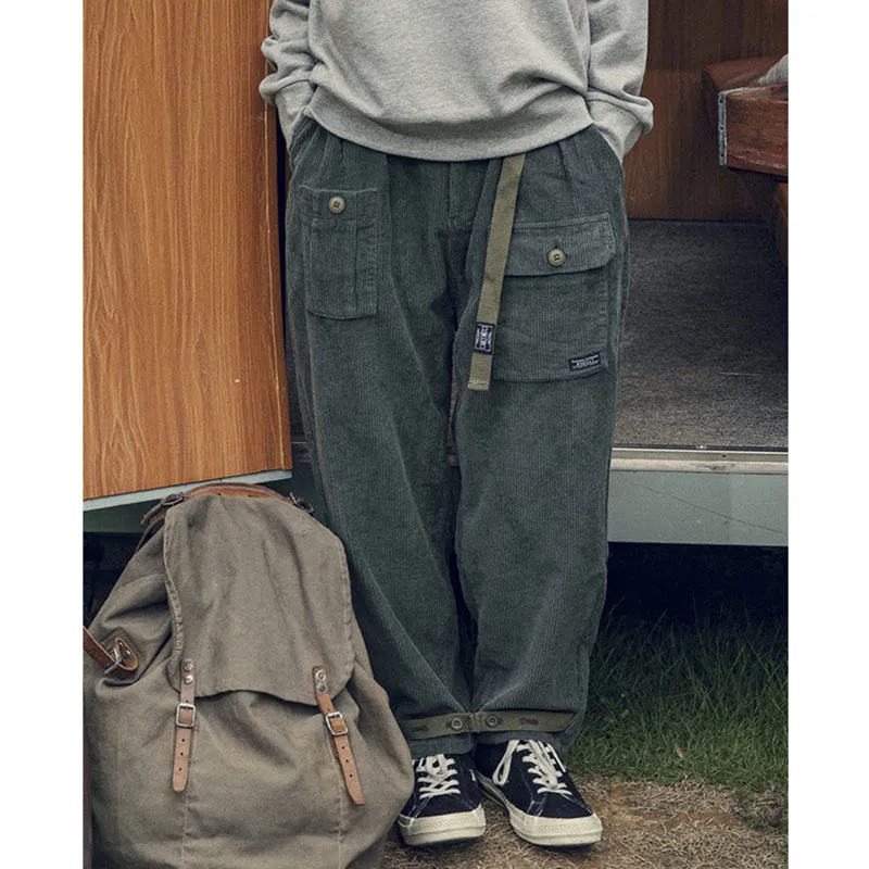 Japanese Retro Corduroy Pants