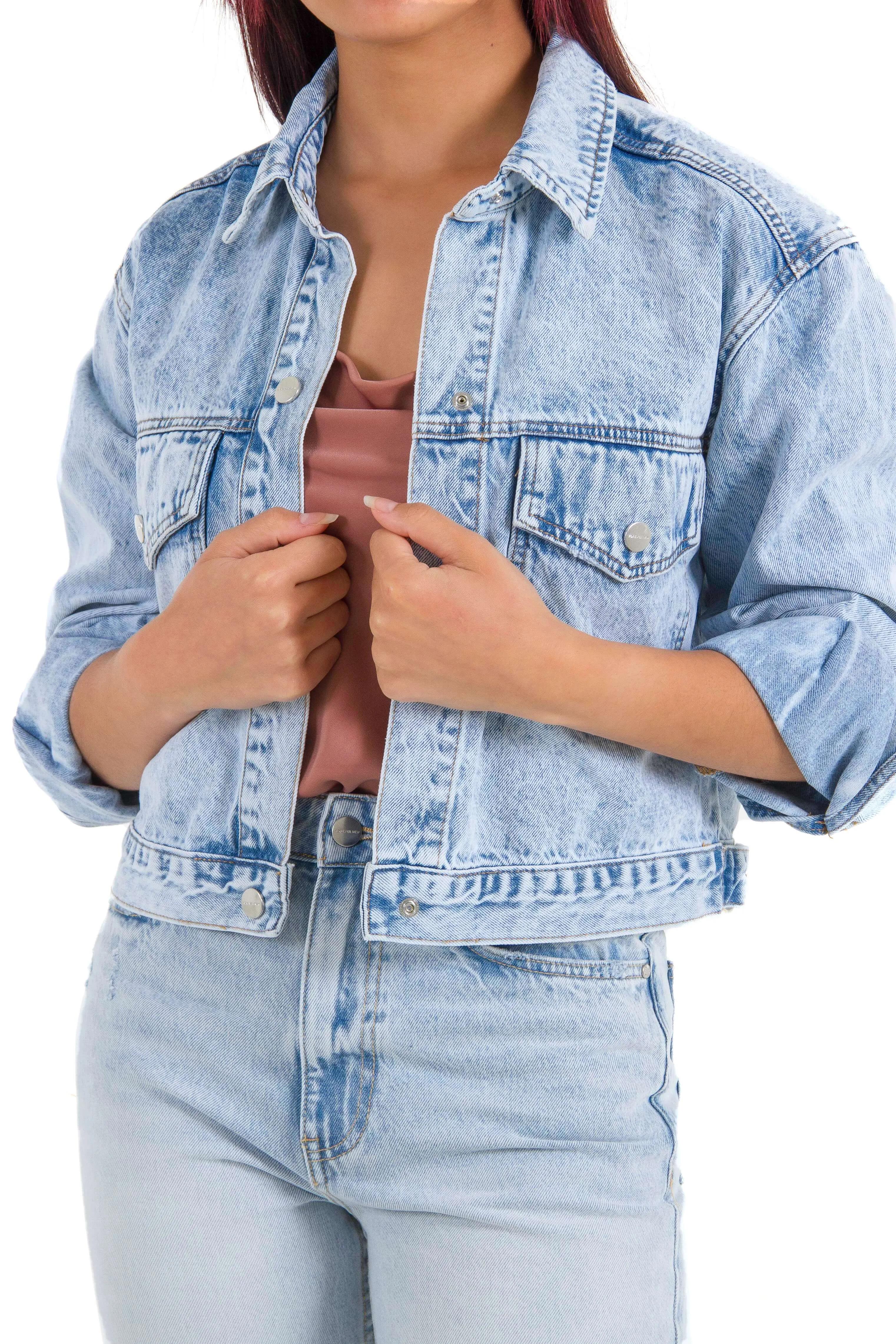 Josie Cropped Denim Jacket