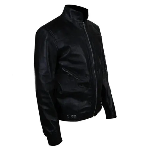 Justin Bieber Black Genuine Leather Believe Concert Jacket