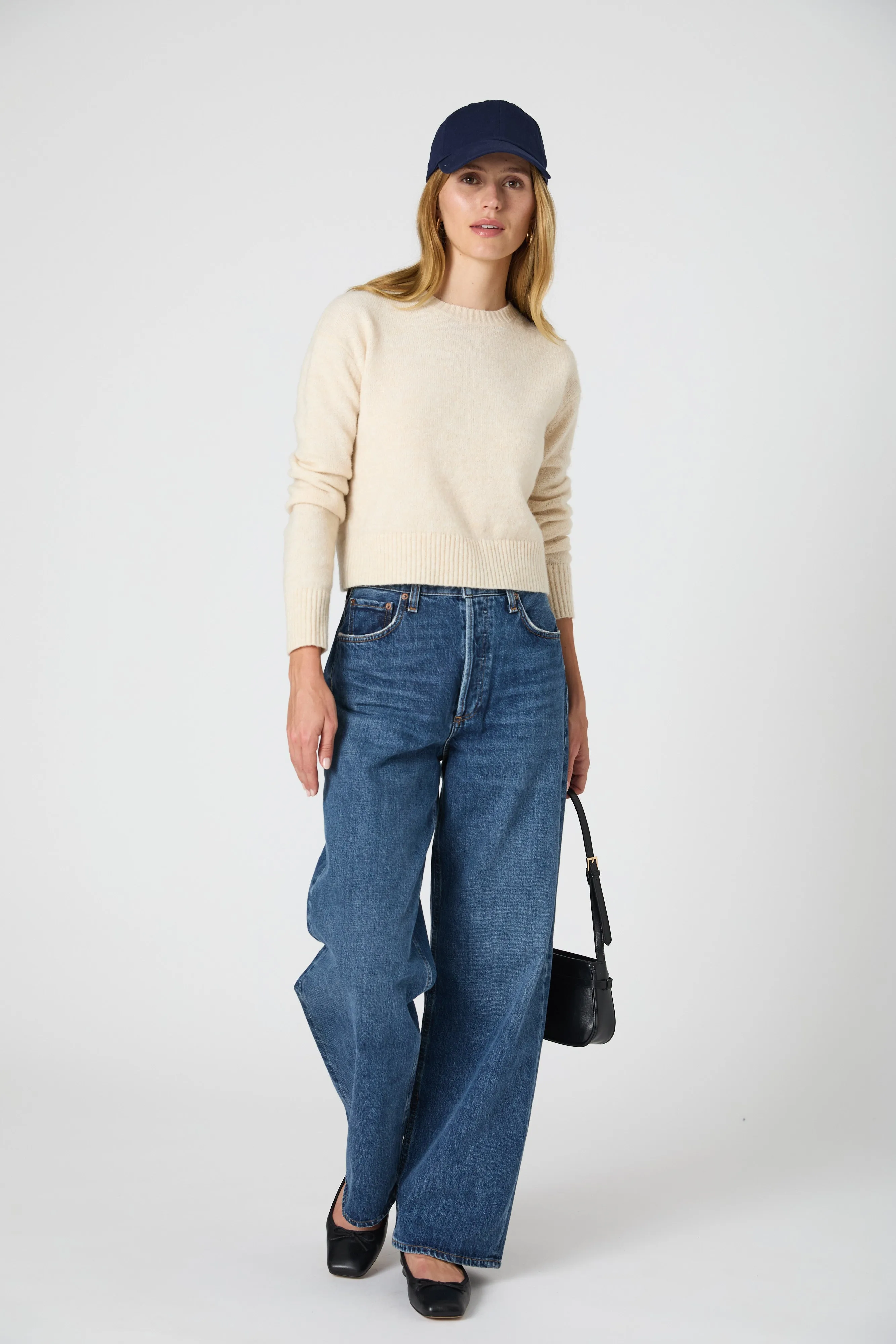 Kesia Crew Neck Cropped Sweater