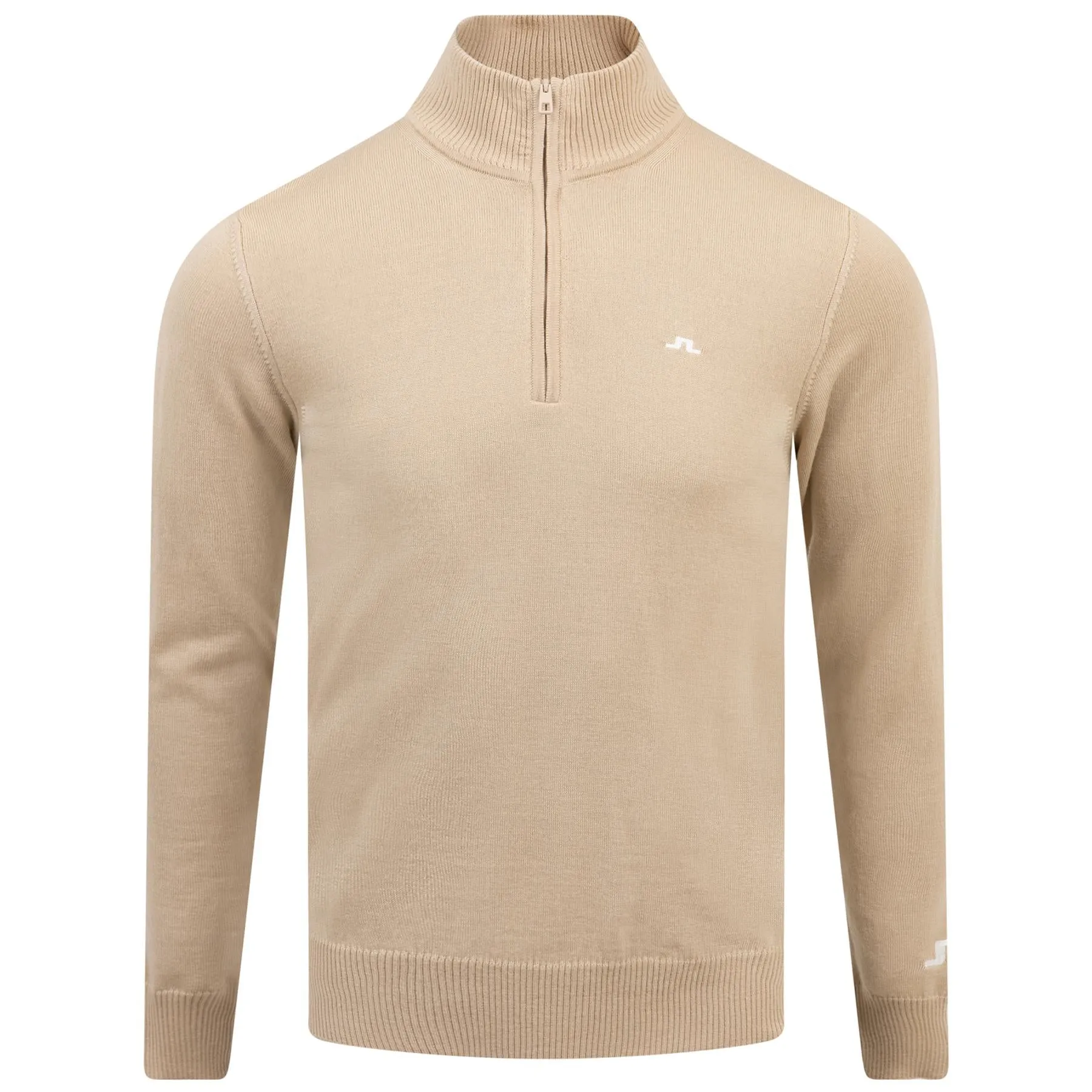 Kian Quarter Zip Tour Merino Sweater Safari Beige - SS24