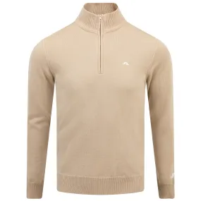 Kian Quarter Zip Tour Merino Sweater Safari Beige - SS24