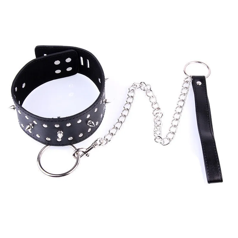 Kinky Spiked Collar and Lead