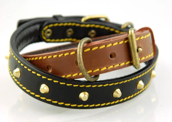 La Cinopelca Italian Padded Leather Collars