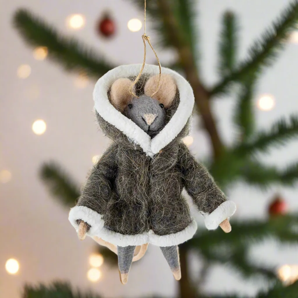 Large Jacket Mouse Ornament