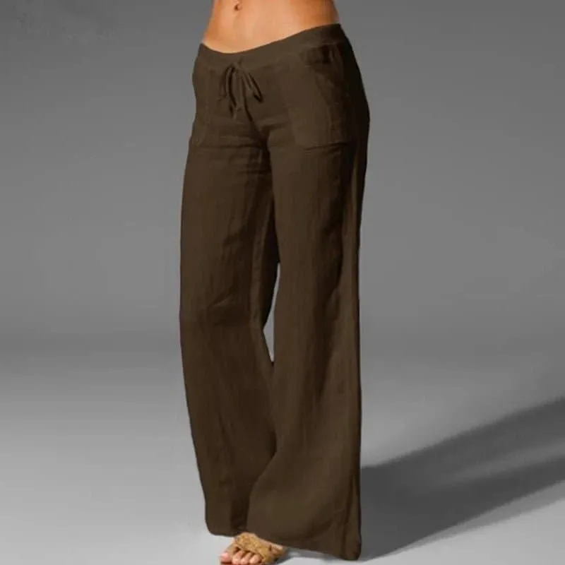 Linen Palazzo Trousers - Comfortable & Chic Wide Leg Pants