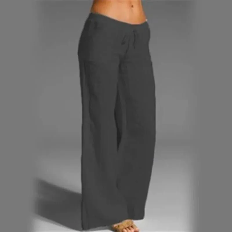 Linen Palazzo Trousers - Comfortable & Chic Wide Leg Pants