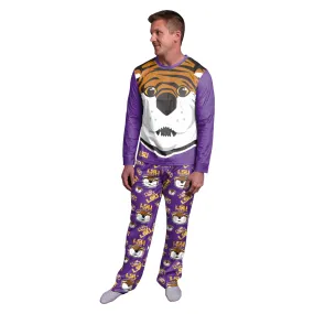 LSU Tigers NCAA Mens Mike the Tiger Mascot Pajamas