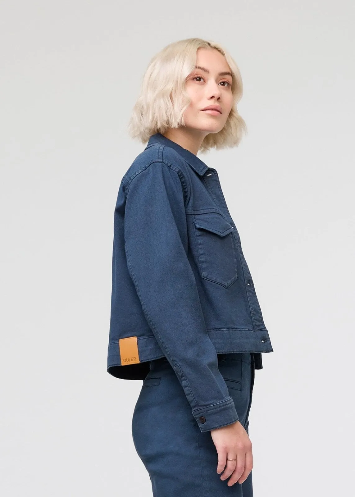 LuxTwill Trucker Jacket - Marine