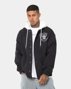 Majestic Athletic Las Vegas Raiders Fleece Replica Hooded Jacket Faded Black