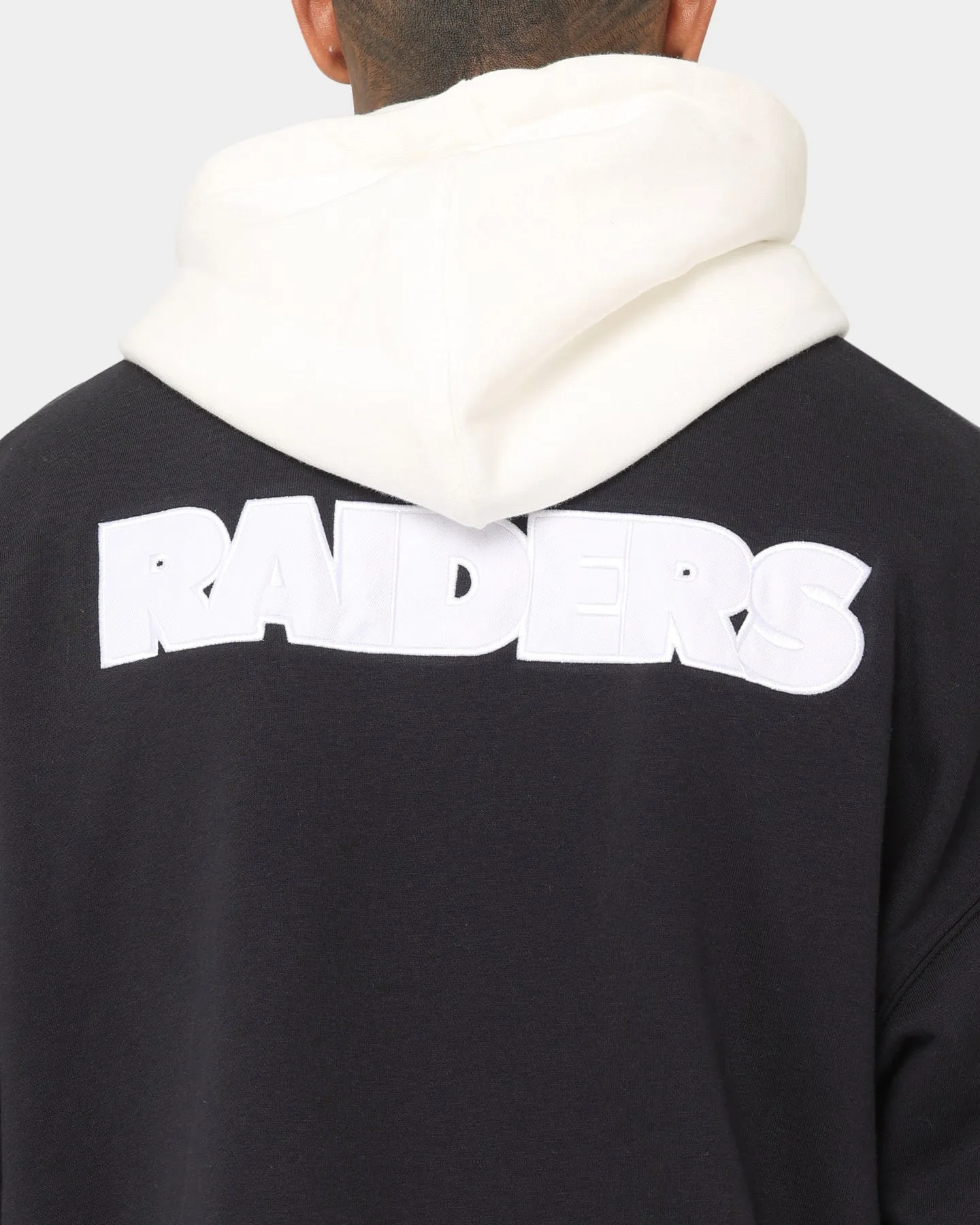 Majestic Athletic Las Vegas Raiders Fleece Replica Hooded Jacket Faded Black