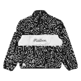 Malbon x Keith Haring Sherpa Golf Pullover Black - Collabo24