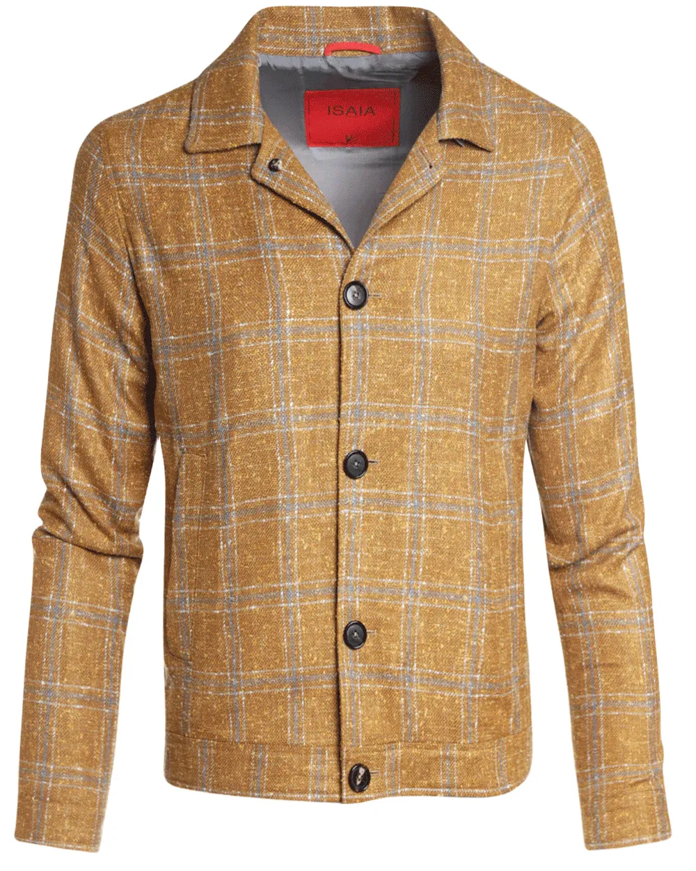 Marigold and Grey Plaid Chore Jacket