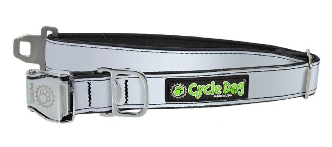 MAX Reflective Dog Collar with Latch-Lock Metal Buckle