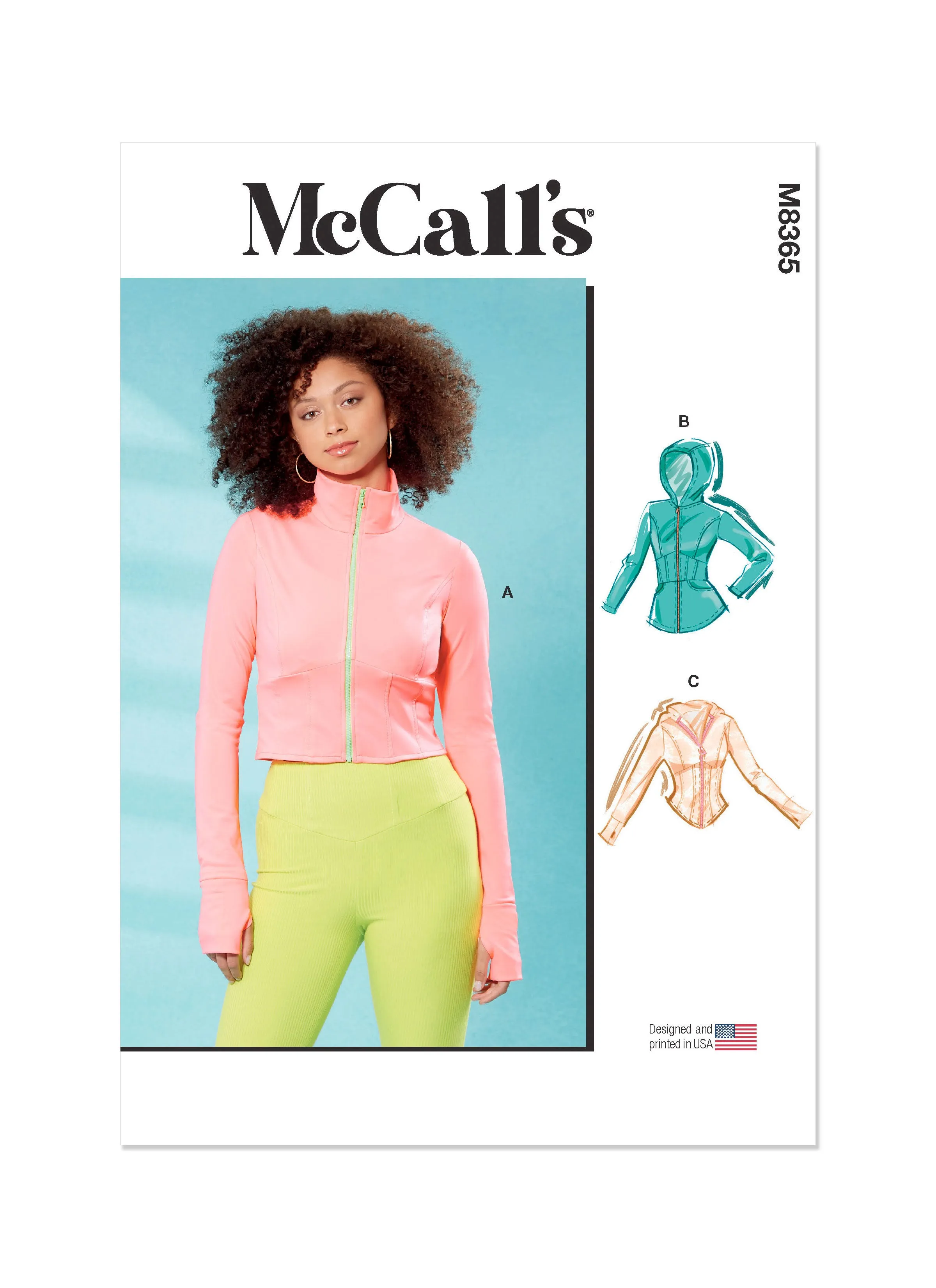 McCall's Sewing Pattern 8365 Misses' Knit Corset Style Jacket