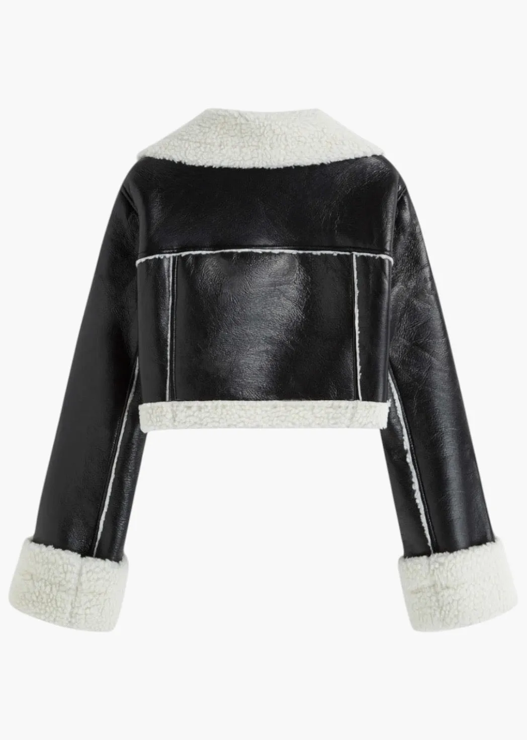 Melva Eco-Leather Cropped Jacket