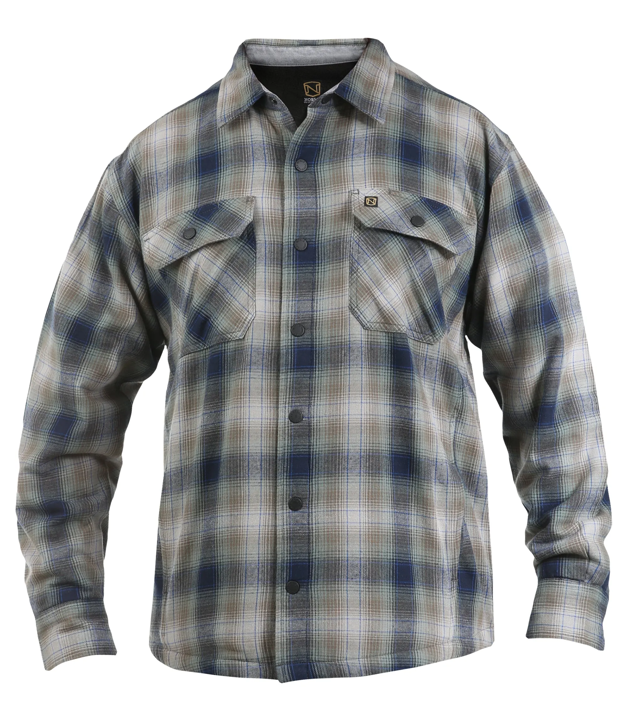 Men's Fleece Lined Flannel Shirt Jacket (Closeout)