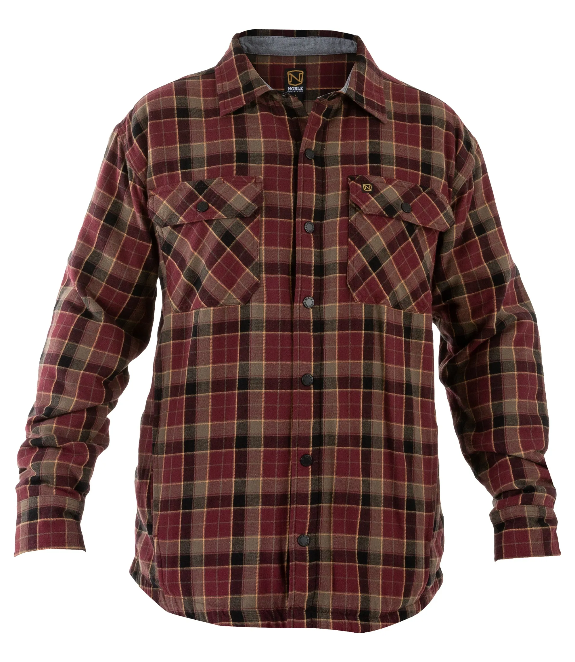 Men's Fleece Lined Flannel Shirt Jacket (Closeout)