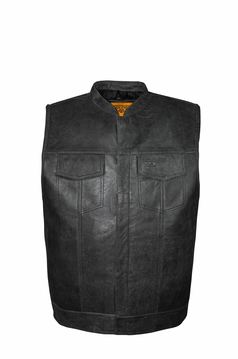 Men's Gray Motorcycle Club Vest