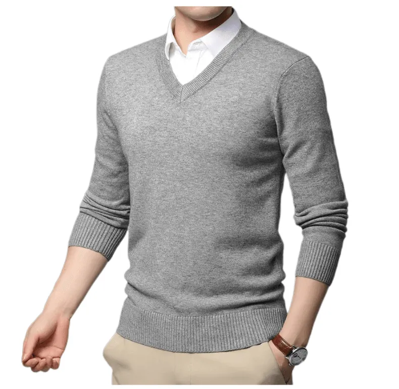 Men's High Quality V Neck Pullover