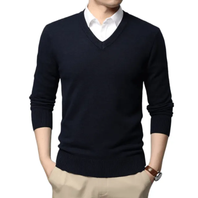 Men's High Quality V Neck Pullover