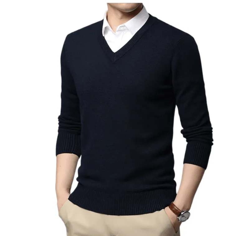 Men's High Quality V Neck Pullover