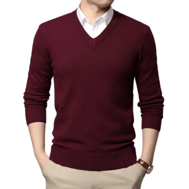 Men's High Quality V Neck Pullover