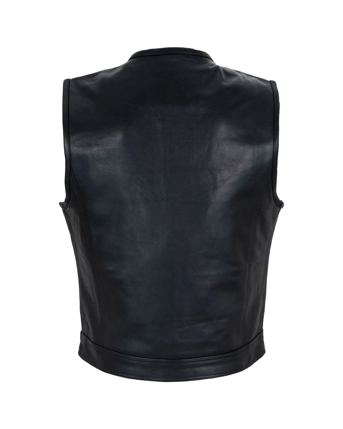 Mens Motorcycle Club Vest With Black Liner