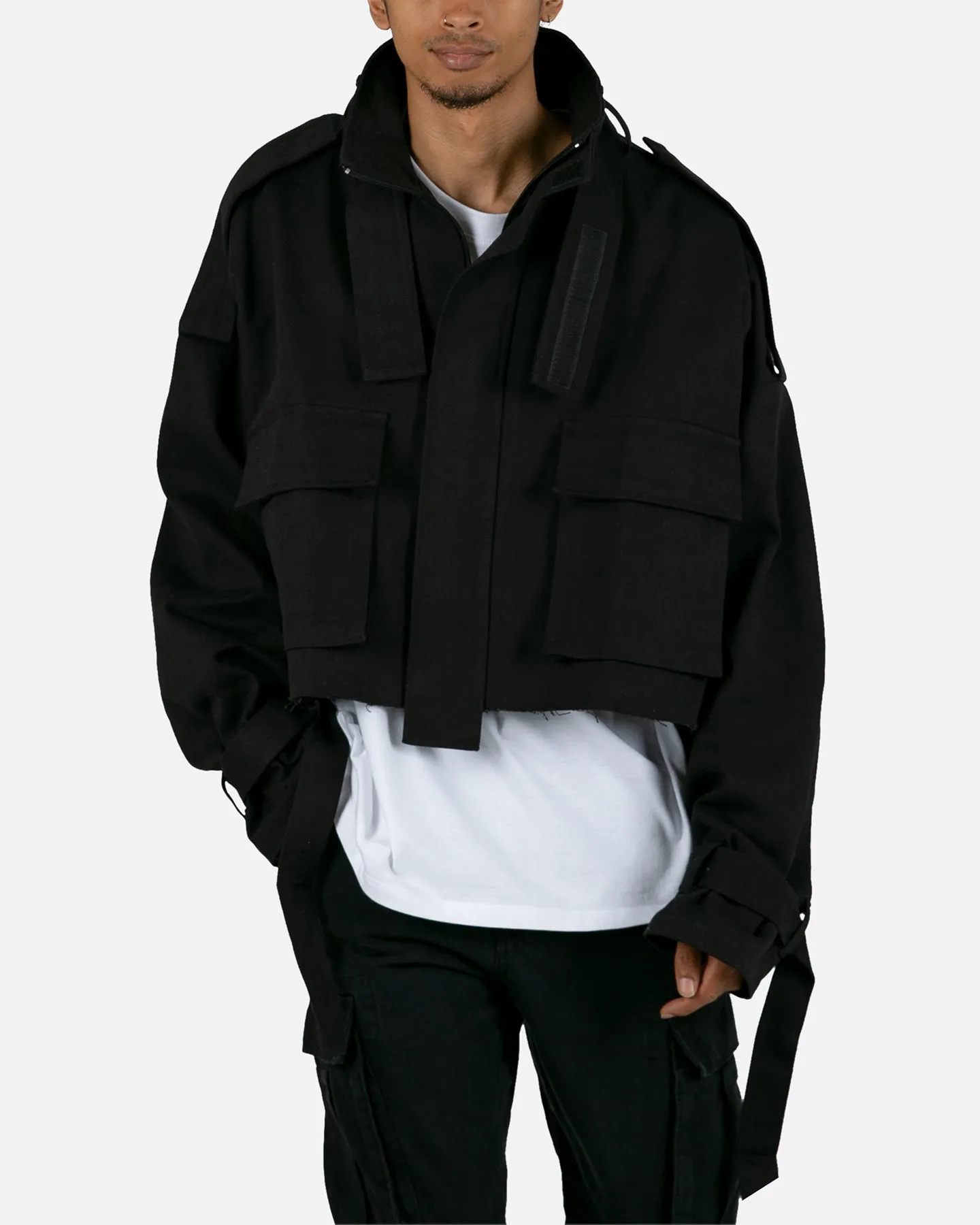 MNML Cropped M65 Jacket Black