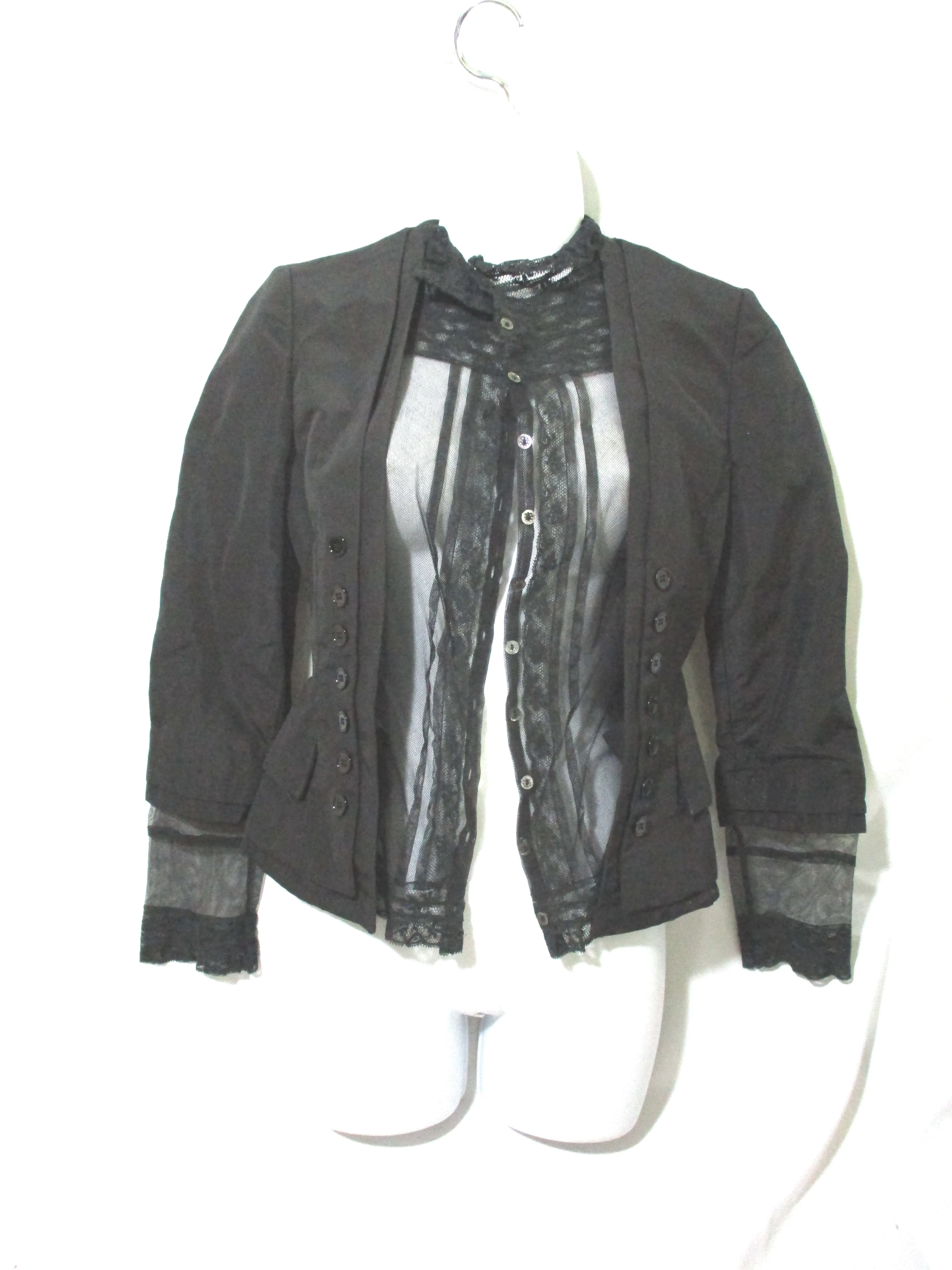 NEW ALEXANDER MCQUEEN Ruffled VICTORIAN Jacket Coat Steampunk