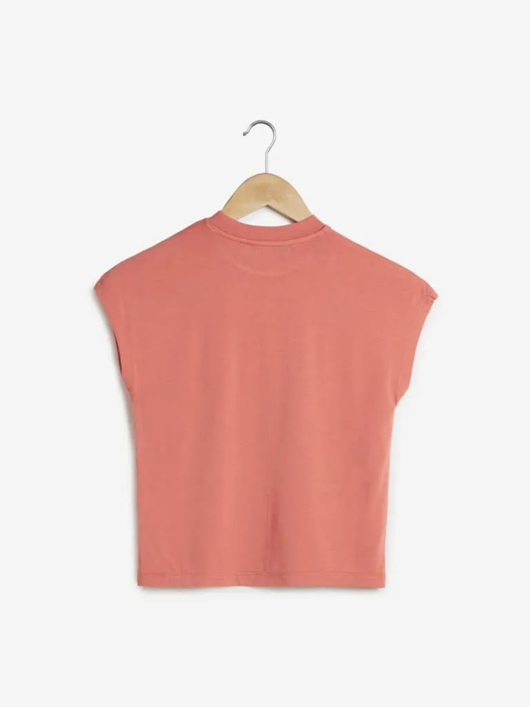 Nuon Coral Adorn Crop Top