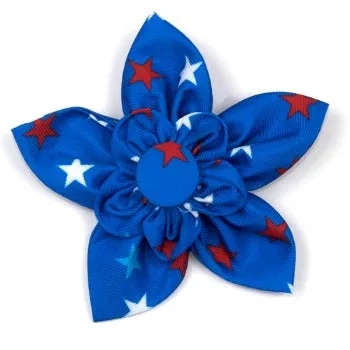 Patriotic Stars Collar Flower