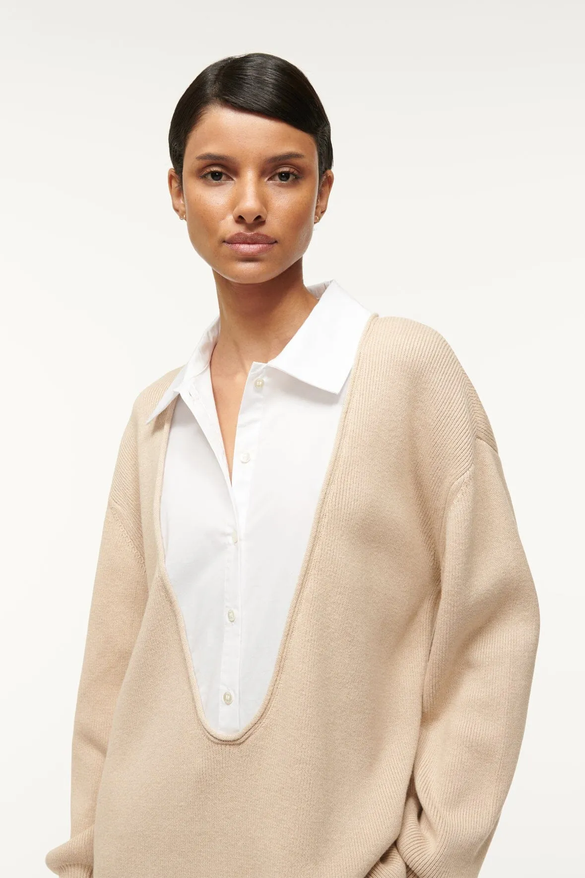 PIETRO SWEATER | CAMEL WHITE