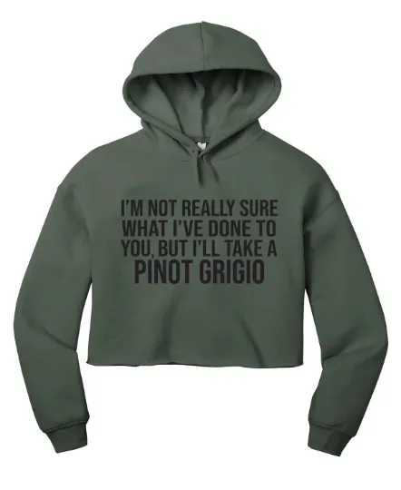 Pinot Grigio - Pump Rules Cropped Hoodie