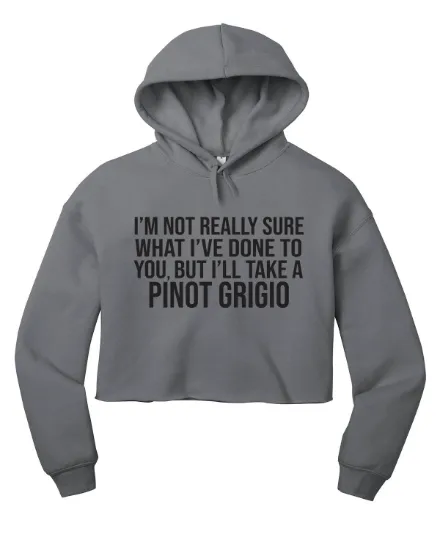 Pinot Grigio - Pump Rules Cropped Hoodie