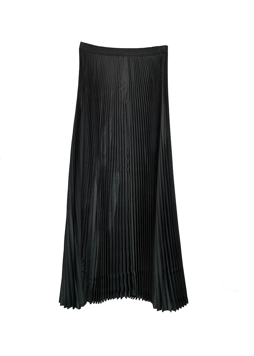 Pleated Black Skirt