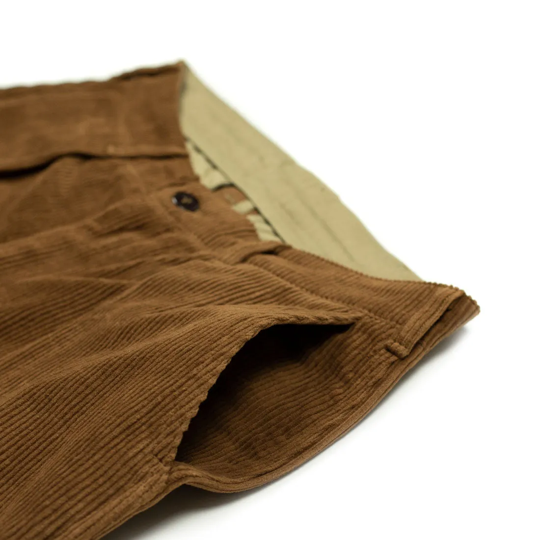 Riding pants in chestnut 8-wale corduroy (restock)