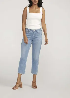 Ruby Straight Crop Jeans in Nassau Blue by Jag Jeans