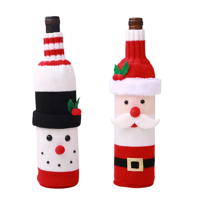 Santa Snowman Christmas Wine Jacket