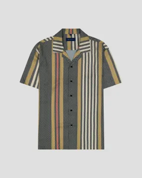 SG Camp Collar Shirt - Striped Herringbone